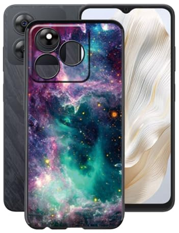 YQINHHME Phone Case for Blackview Wave 8 (6.56 Inches), Black Shockproof Soft Silicone Case, Ultra-Thin Anti-Scratch TPU Bumper Cover for Blackview Wave 8 - WMA33