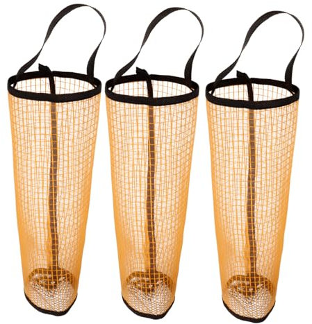 BESPORTBLE 3stücke Nylon-Netz-Tennisball-Aufbewahrungstasche Mit Kordelzug Für Tennisbälle Baseballbälle Golfbälle Und Andere Bälle Waschbar Und Schnelltrocknend