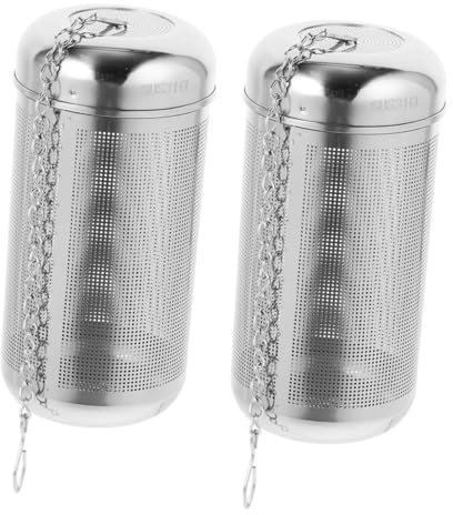 UTHCLO 2 piezas Filtro de Especias de Acero Inoxidable Colador de Condimentos Grande para Sopa y Infusor de Té Versátil para Cocina y Hot Pot