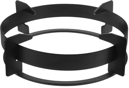 LALAFINA Support Wok Cuisinière Gaz Antidérapant Métal Mat, Anneau Brûleur, Support Rond Stabilité Cuisson, Accessoires Plaque de Cuisson, Usage Quotidien