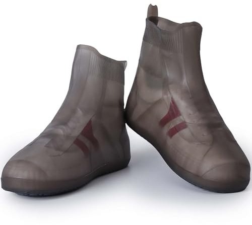 EWENYS Waterproof Shoe Rain Cover, Reusable Overshoes,Wellies Alternative, Light-weight & Flexible Rainproof, for Muddy Walks Cycling Rainy or Snowy Days Camping Accessories Men Women