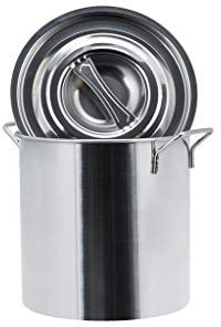 Gastronomie Profi Kochtopf aus Edelstahl 11 Größen Suppentopf Topf Gastro !! BESTPREIS !! (40x40 = 50L)