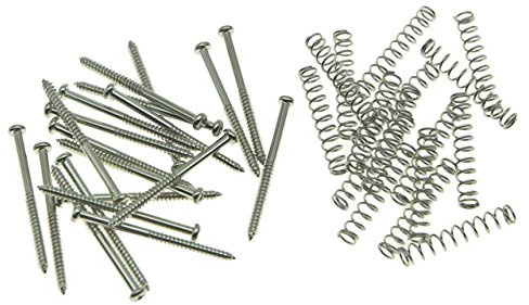 Dopro Lot de 20 vis de montage pour micro de guitare basse Compatible avec les micros Precision P Bass Jazz J Bass ou P90 en nickel