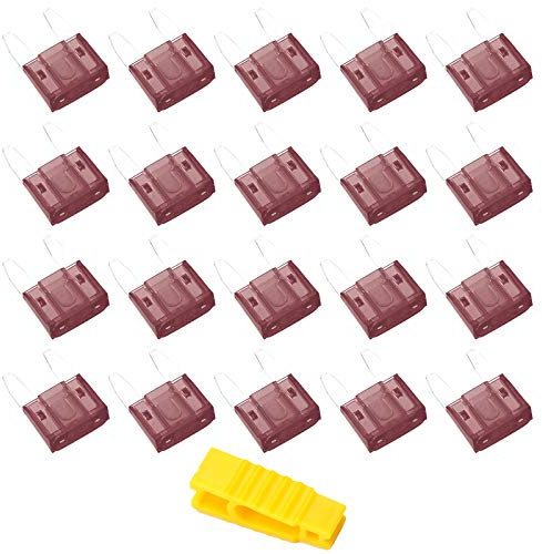 20 Stück 7.5A Auto Sicherungen Mini, Bolatus Flachsicherung Kfz Sicherungen Auto Sicherunge Stecksicherung Flachsicherungen Set mit 1 Sicherungszieher