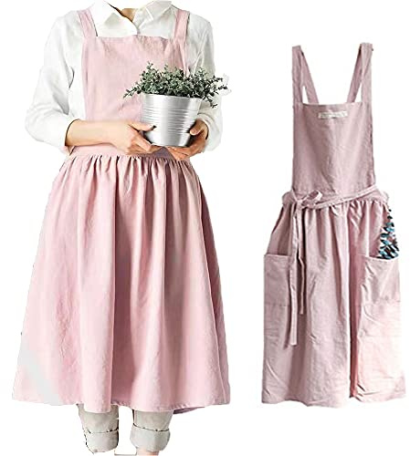 SF-ZXTINP Weich Baumwolle Küche Kochen Schürze mit Kreuz zurück - zum Kochen Catering-Arbeit Kommerzielles Restaurant, die Größe kann angepasst werden