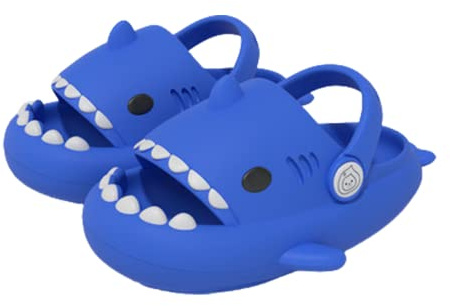 Ciabatte Squalo Bambino Cartone Animato, Pantofole Antiscivolo Estive per Ragazzi e Ragazze, Scarpe da Acqua Antiscivolo per Piscina da Spiaggia, Pantofole Leggere da Esterno per Interni Sandali