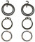Door Handle Springs Replacement Repair Kit 2 x 2 Turn Spring Coil Plus 2 x Circlips Plus 2 x Wave Washers | Use Circlip Pliers to Replace Coil Springs Lock Installation