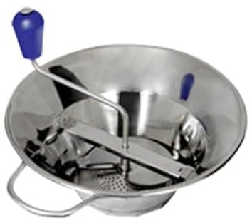 Louis Tellier X3 (5 qt) Stainless Steel Food Mill with 3 grids
