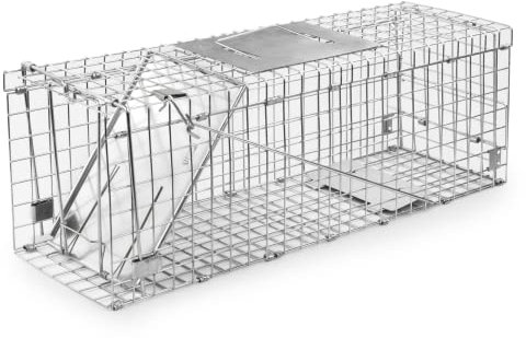 KCT Humane Squirrel Trap Rodent Catch Heavy Duty Cage Indoor Outdoor Spring Trigger