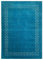 Turquoise Teppich 100% Wolle 170x240 cm Handgewebt Gabbeh Orientteppich ac05