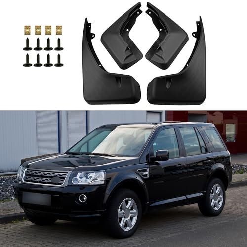ERMWALR for Land Rover Freelander 2/Freelander Sport 2006-2015 Mud Flaps - Set of 4 No Drilling Required Car Fenders Flexible PP Mud Flap Splash Guard (Rov Frld2 06-15)