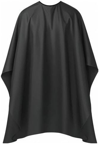 Qianyu Haarschnitt Friseurumhänge Wasserabweisend Umhang Friseur Professioneller Friseurumhang Atmungsaktiv Haarschneideumhang mit Knopfverschluss Salonzubehör für Damen und Herren