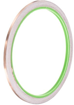 PATIKIL Nastro In Rame 0,12 Pollici X 33 Piedi 0,05mm Di Spessore Con Adesivo Conduttivo Doppia Faccia Per Schermatura EMI Elettronica Circuiti Messa A Terra
