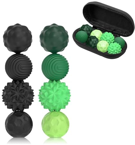 Felly 8 Pièces Boules Magnétiques Anti-Stress, Décompression Jouet, Jouets Sensoriel à Presser Montessori pour l'Autisme Accessoires de Jeux, Silicone Balle Fidget Toys pour Enfants et Adultes