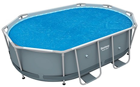 Bestway 58303E Bâche solaire 280 x 180 cm pour piscine hors sol ovale Power Steel™ 300 x 200 x 84 cm