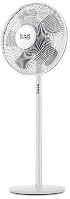 BLACK+DECKER BXEFP60E Ventilatore a Piantana, 60 W, 59 Decibel, Plastica, Bianco