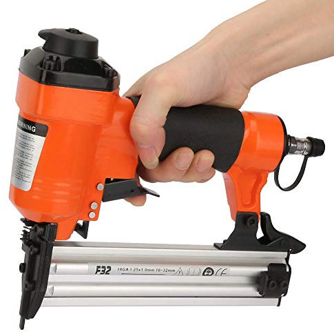 F32 Pistola de Clavos Neumática Clavo Recto Air Powered Woodworking Electricnailers Grapadora 18GA 1.25 * 1.0mm