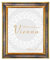 BIRAPA Bilderrahmen gold Vienna Rahmen 21x29,7 cm - Bilderrahmen vintage in Blau Gold, Bilderrahmen Holz mit Zierleiste innen und außen, Fotorahmen, Holzrahmen