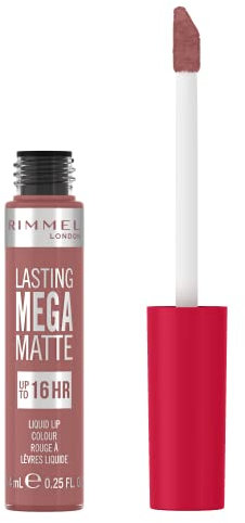 Rimmel London Lasting Mega Matte Liquid Lipstick, Long-Lasting, Hydrating, Vegan Formula - 110 - Blush, 7.4ml