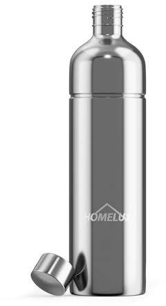 HOMELUX 1L Edelstahl Flasche, Kompatibel mit Philips und anderen Wassersprudler, Spülmschinenfeste Trinkflasche Edelstahl, 316 Ersatzflaschen Edelstahlflasche Auslaufsichere and Ideal für Unterwegs