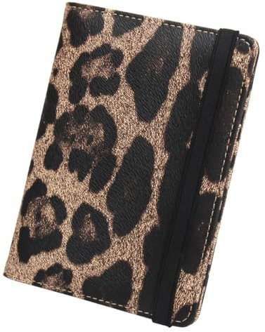 Nicear Leopard Print Passport Holder - Lightweight PU Blocking Travel Wallet for Women, Anti-Theft & Dustproof