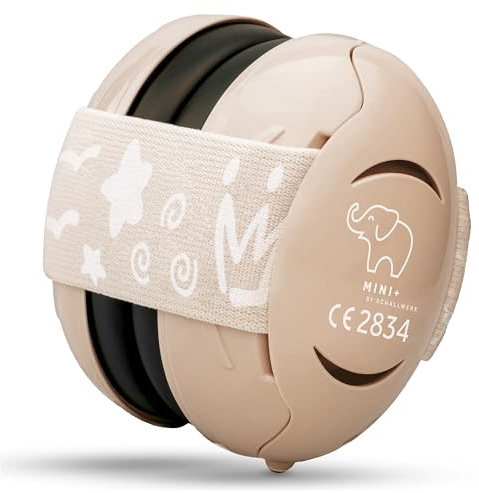 Schallwerk ® Mini+ (Coffee) - Ohrenschützer für Kleinkinder - Hochwertige Lärmschutz Kopfhörer Kinder - Gehörschutz Kinder, Gehörschutz Baby, Ohrenschützer Baby Kopfhörer Lärmschutz