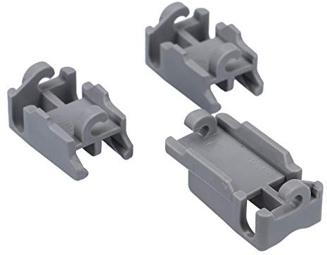 DL-pro Halter Lager Set für Oberkorbablagen für Bosch Siemens Neff 00418674 Geschirrspüler Spülmaschine 3Stk