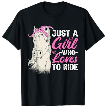 Just A Girl Who Loves To Ride, Horse Riding Women T-Shirt