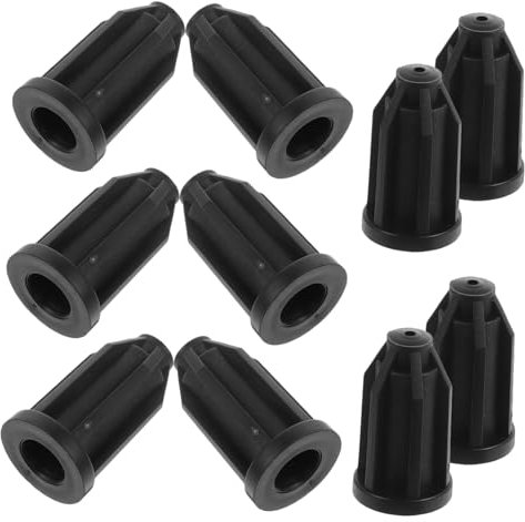 Mobestech 10stücke Lenkrollen-hülse Ersatz Aufnahme Für Lenkrollen-vorbau Montagebuchse Für Schutzhülle Für Möbelrollen Befestigungselement Für