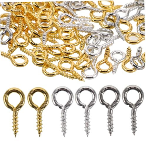 OUNONA Tornillos De De Metal Mini De Alfileres De De Tornillo Para Joyería Para Manualidades