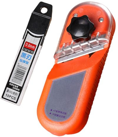 Raboteuse à Bords pour de Plâtre,Rabot Manuel pour s de Plâtre | Biseauteur Réglable 45° et 180° - Outillage Menuiserie pour Finition et Ajustement des Joints