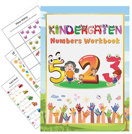 Cuadernos de Actividades Infantil - Aprendizaje de Números para Kindergarten,Juego Educativo Interactivo para - Iniciación de Matemáticas, Lectura y Escritura - Herramienta Pedagógica para Escuela
