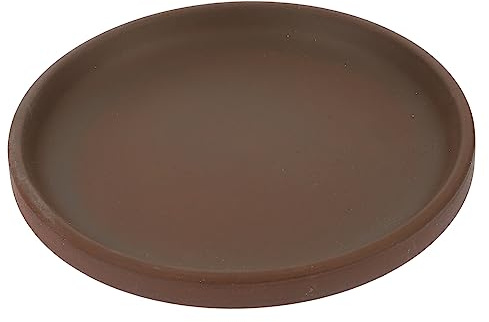 LOORGVEL Plateau Rond Céramique pour Pot De Fleurs avec Soucoupe Égouttement Anti-Glissement Et Résistant