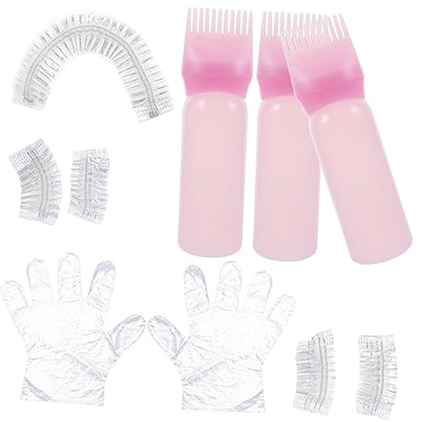 Homoyoyo Kit de Tinte para Cabello Profesional y Completo de Herramientas para Teñir y Aclarar Pelo con Aplicador Flexible y Accesorios Seguros para Principiantes y Colorante sin para Salón