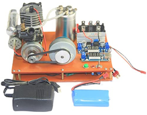 Kits de construcción de modelos de motor de vapor, motor generador de energía de micrometanol de 15 niveles con salida USB, arranque eléctrico y kit educativo de generación de energía para