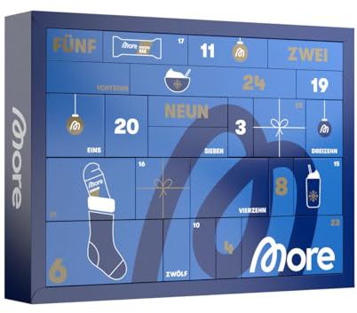 More Nutrition Calendario de Adviento 2025 - Calendario de Adviento de fitness, para hombre y mujer