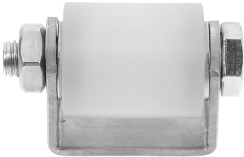 VALICLUD Galet Portail Coulissant en Acier Inoxydable Roulettes en Nylon, Guide à Roue Intégrée pour Porte Coulissante Assurant un Mouvement Fluide et Silencieux