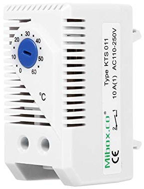 Fdit Mechanischer Thermostat 0-60 ℃ Einstellbarer kompakter elektrischer mechanischer Thermostat Temperaturregler Schalter Neu MEHRWEG VERPAKUNG(KTS011)