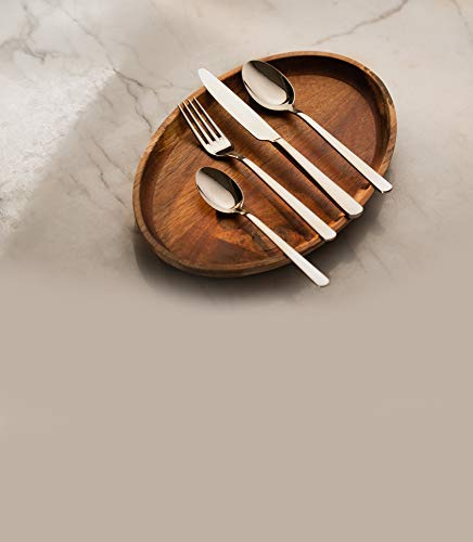 Fine Dine 766231 Adria Lot de 12 fourchettes à dessert en acier chromé 18/10 Diamètre 167 mm
