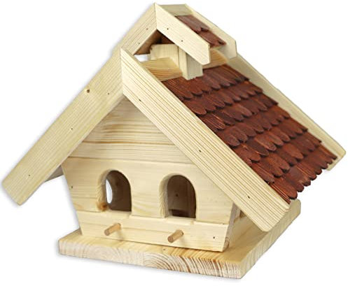 Vogelhaus (V13) Holzschindeln Vogelhäuser Vogelfutterhaus Vogelhäuschen