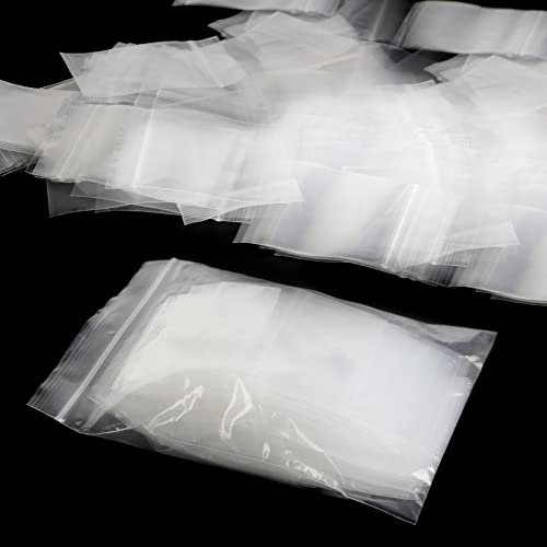MXTIMWAN 300 St Zip Beutel Druckverschluss 6 x 4 cm Plastikbeutel für die Aufbewahrung von Kleinteilen kleinen Diamanten