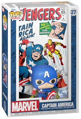 Funko Pop! Comic Cover: Marvel - Marvel Avengers #4 - (1963) - Vinyl-Sammelfigur - Geschenkidee - Offizielle Handelswaren - Spielzeug Für Kinder und Erwachsene - Modellfigur Für Sammler