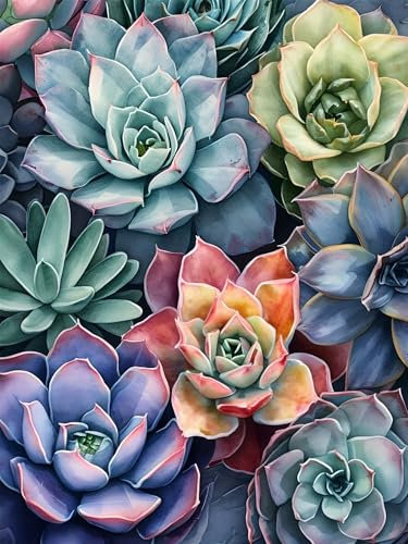 Diamond Painting Erwachsene, DIY Diamant Painting Bilder Farbe, Vollbohrer Anlage Diamant Malerei Malen Nach Zahlen Cross Stickerei Bastelset Erwachsene, für Geschenk, Wanddeko Wohnzimmer 50x70 cm X-9