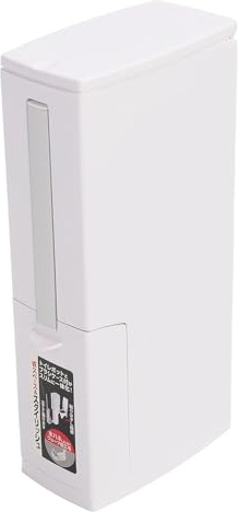 Sunicon Badrumskorgen med toalettborste och hållare, 1,3 gallon Slim Toalett Trash kan avtagas inre hinkskräp med Press Top Lock (White)