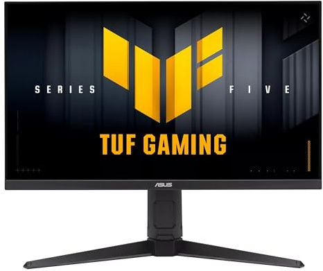 ASUS TUF Gaming VG279QM5LA 27 Zoll Full HD Monitor (240 Hz, 0.3ms GtG, G-Sync, FreeSync, Adaptive Sync, ELMB, GameFast Input, HDR10, Fast-IPS Panel, 16:9, 1920x1080, DP, HDMI, ergono., Speaker)