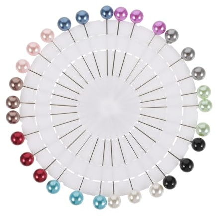 Housoutil 30 st Pärlbrocher Scarf Pins för Hijab och Halsdukar Elegant Rund Pärlnål i Metall för Kvinnor Enkel Accessoar som Förhöjer Stil och Femininitet