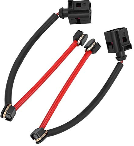 Duokon 2Pcs Sensor de desgaste de pastillas de freno trasero 7L0907637C para Q7 Cayenne Touareg