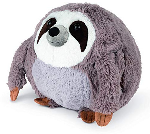COZY NOXXIEZ Kuschelige Plüsch Kinder Handwärmer - Kuscheltier, Stofftier, Kopfkissen als Flauschiges Wärmekissen Plüschtier für Bett, Auto und Zuhause (Sloth)