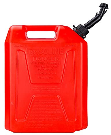Taniche carburante Tanica per benzina da 10 l, 20 l - Trasporto e stoccaggio del carburante - con beccuccio e pompa manuale a sifone - Ideale per auto, furgoni, caravan e camper (giallo, rosso, verd