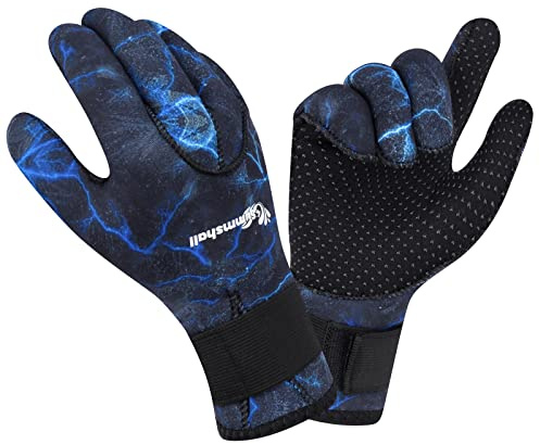 Summshall Scuba Diving Gloves, 3MM Neoprene Thermal Non-Slip Gloves for Diving, Surfing, Kayaking, Snorkeling, Sailing, Boating Neoprene Gloves for Men and Women